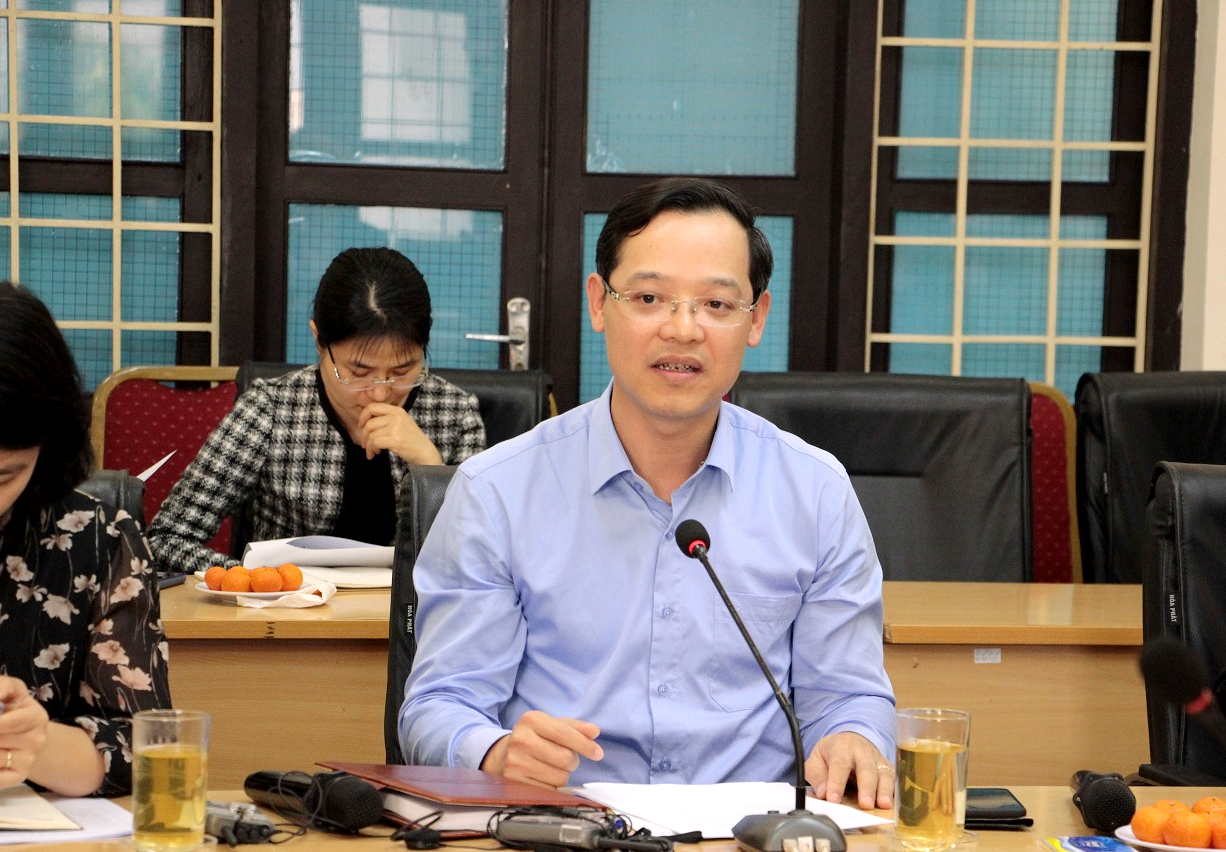 TS Trương Anh Dũng, Phó Tổng Cục trưởng Tổng cục Giáo dục nghề nghiệp phát biểu tại cuộc họp